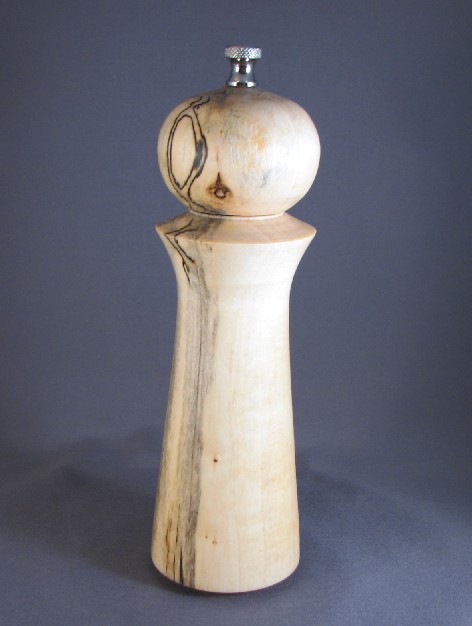 8" Spalted Maple Peppermill