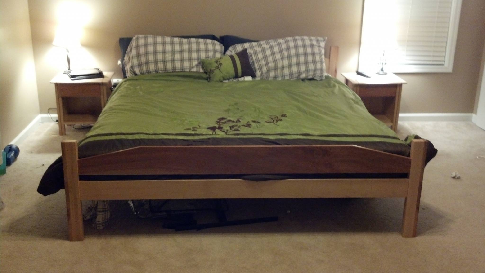 Bed and Nightstands