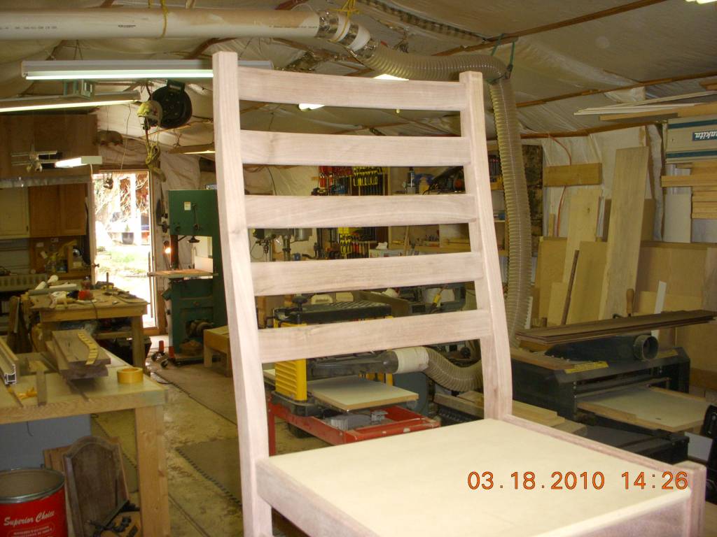 Building ladder back Chairs