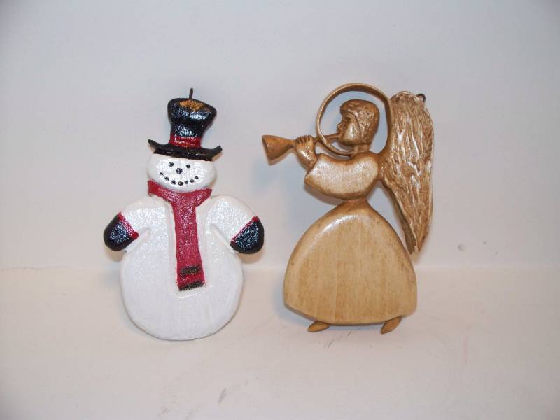 Carved Christmas Ornaments