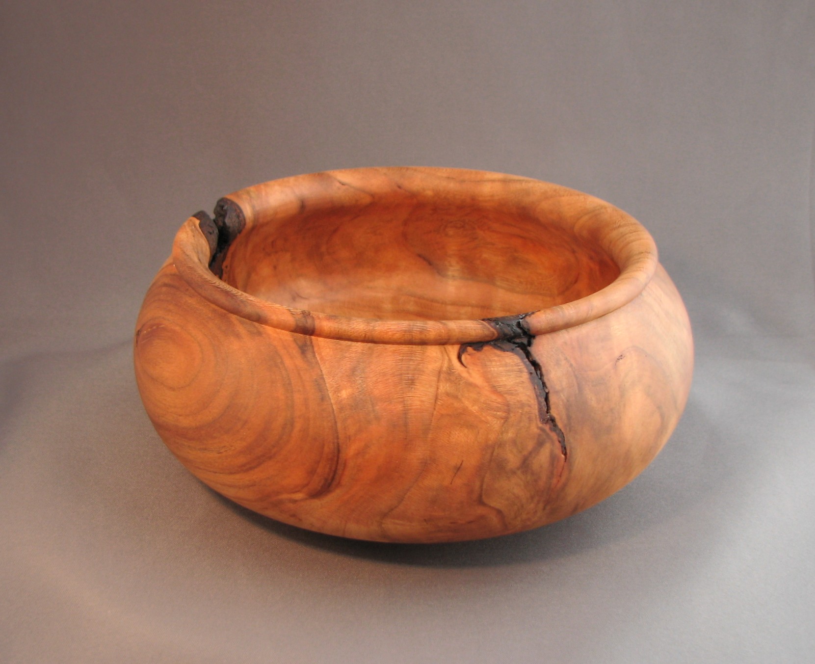 Cherry Bowl with bark inclusion