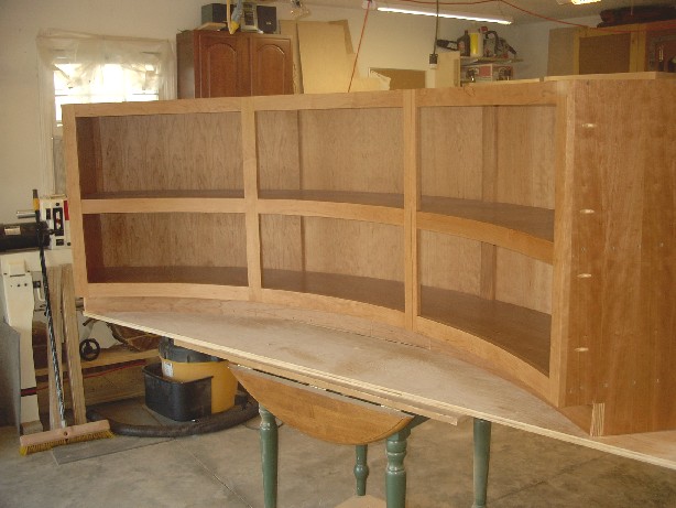 Cherry Curved Cabinet