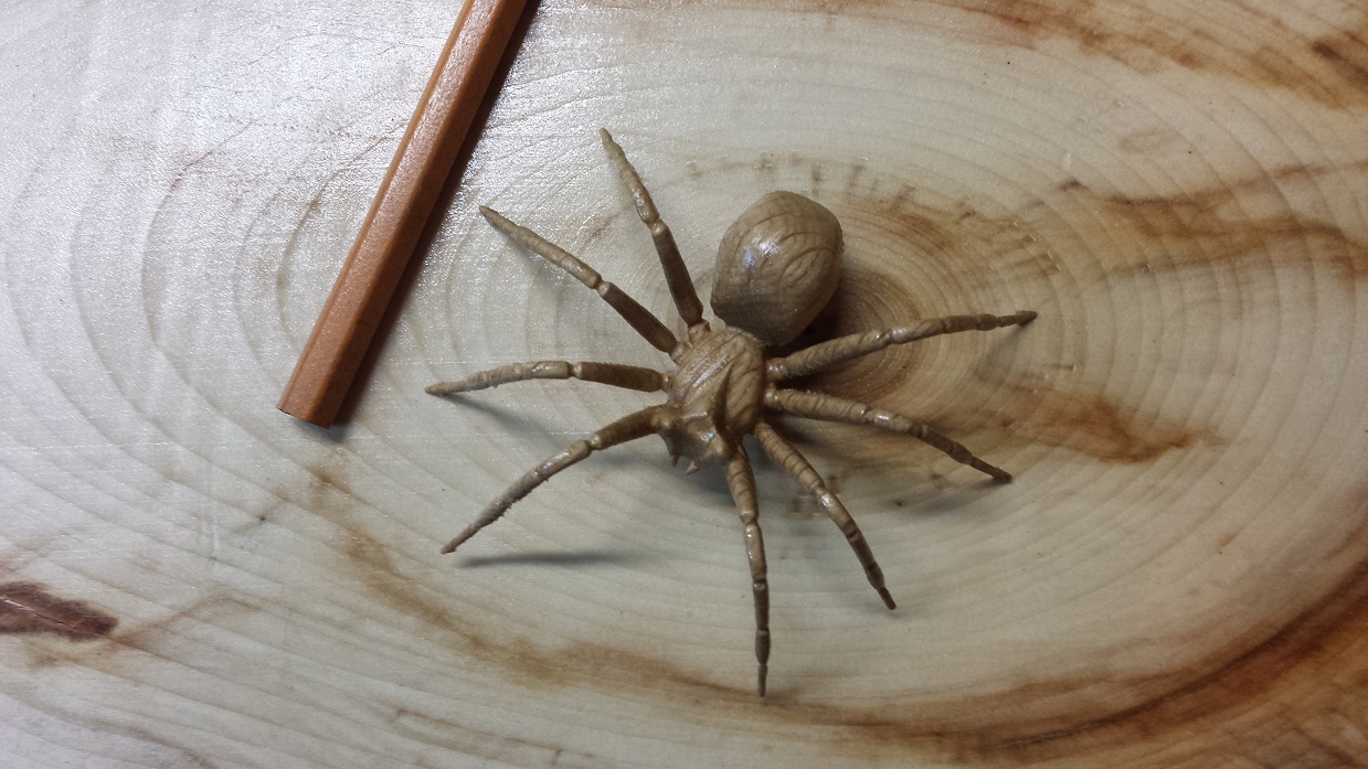 CNC carved soild spider