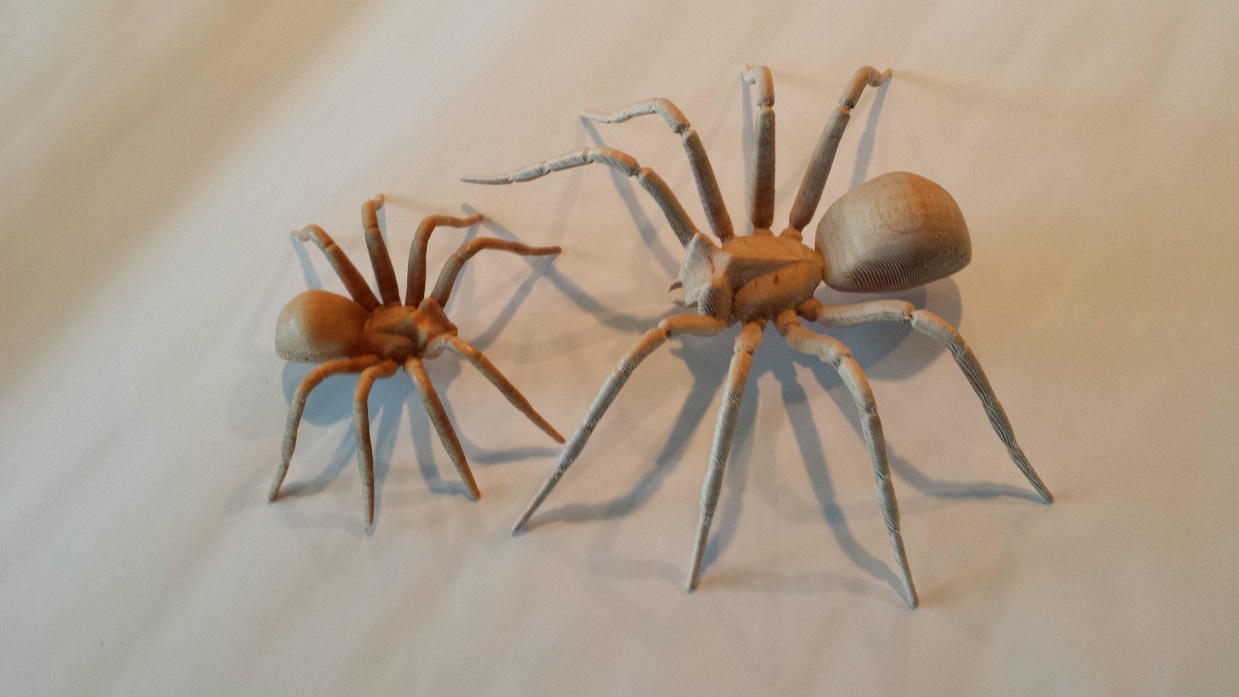 CNC carved soild spider