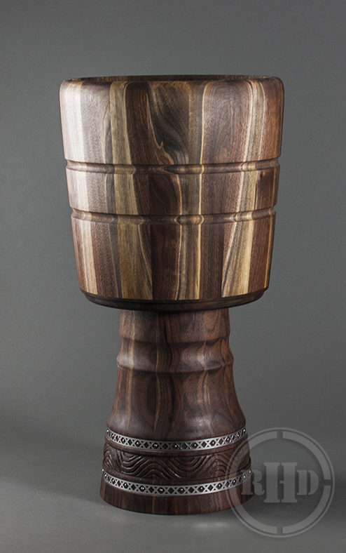 Custom Walnut wood Djembe - Hand Drum