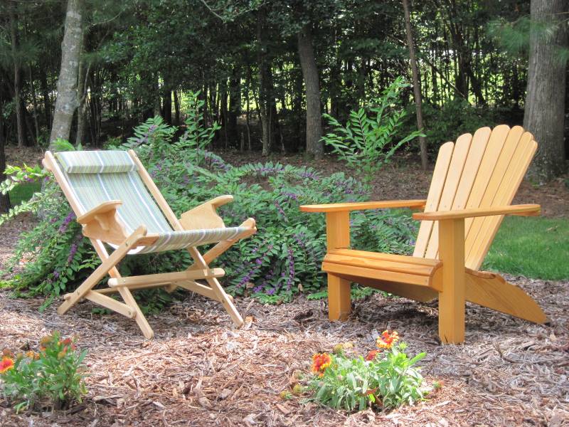 Cypress Adirondack and sling chair