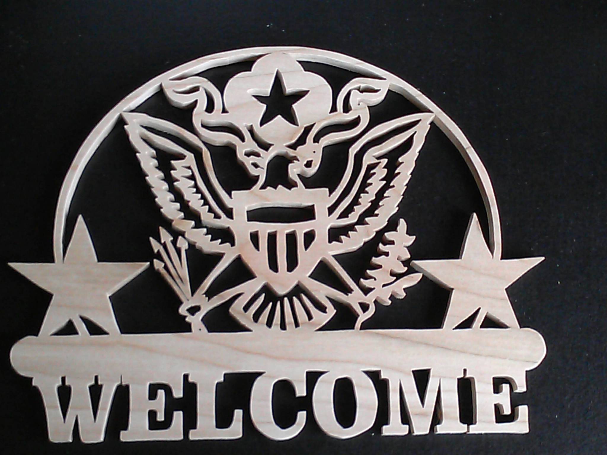 Eagle Welcome sign