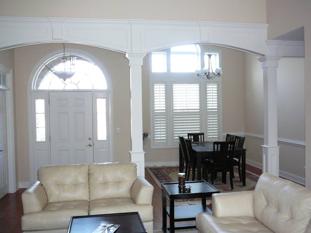 Entry/dining rm archways
