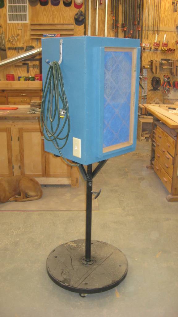 Fan / air filtration unit on mobile base