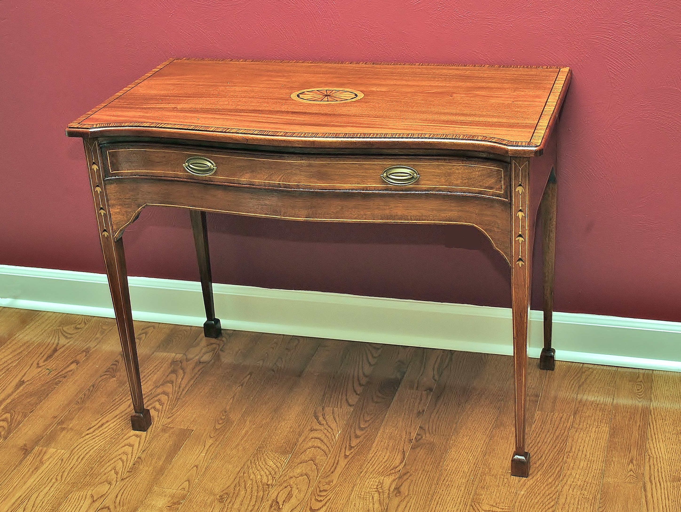 Federal Style Bow Front Table