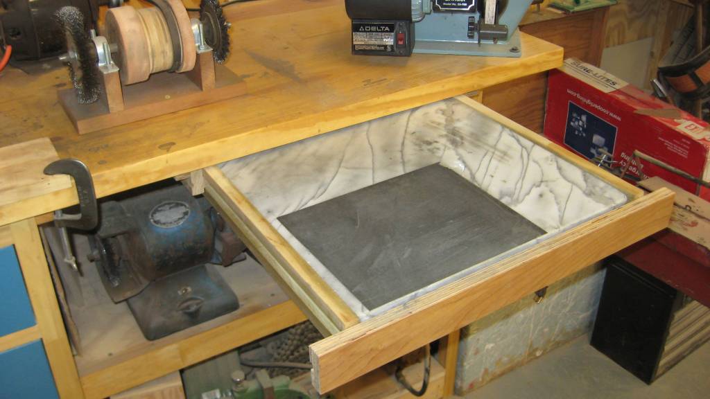 Granite sharpening drawer