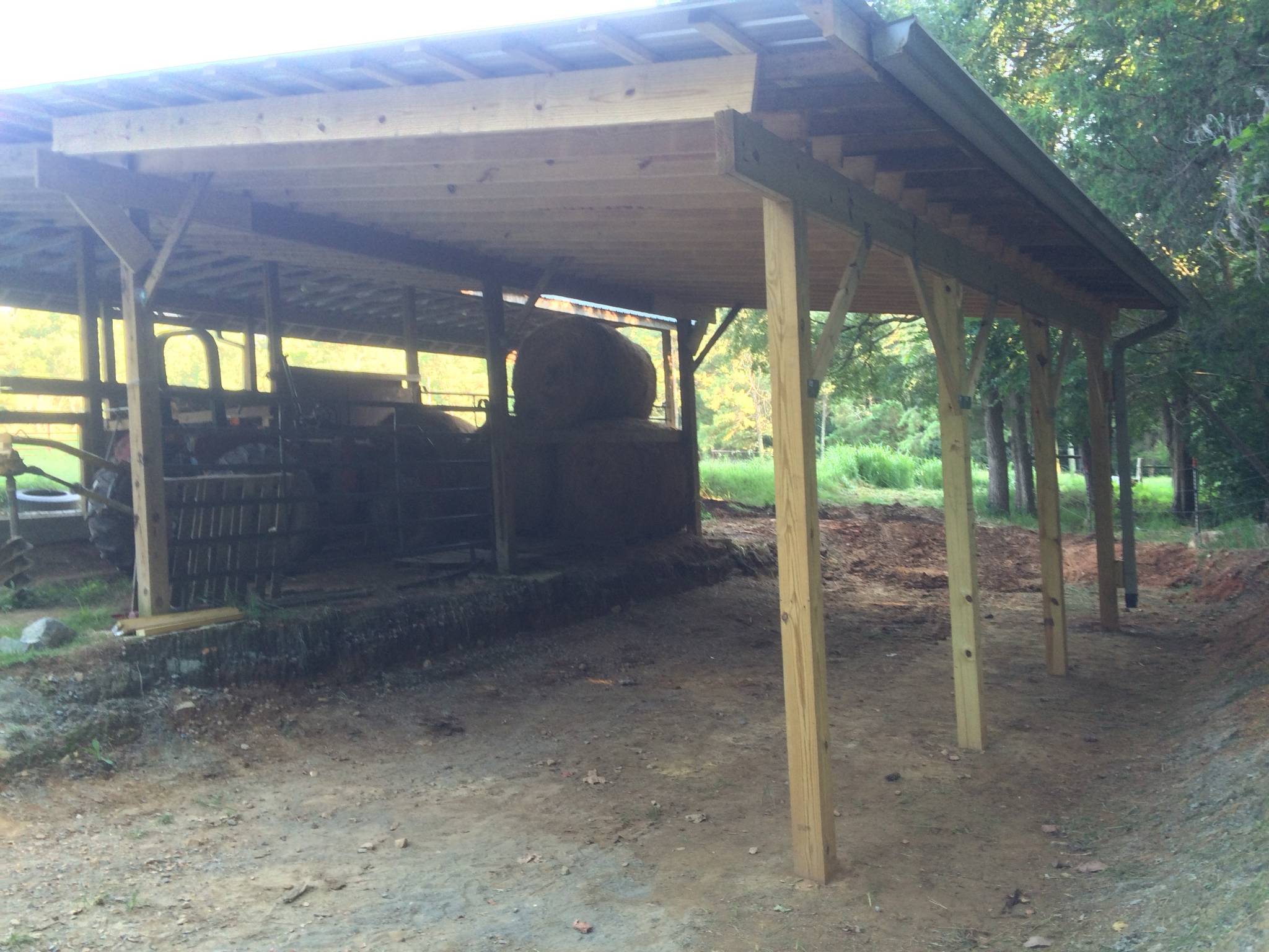 hay barn build