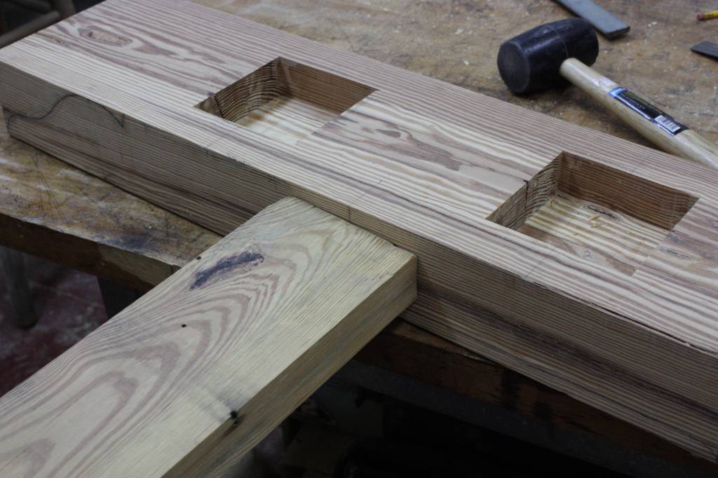 making base - tenon fits in  mortise!