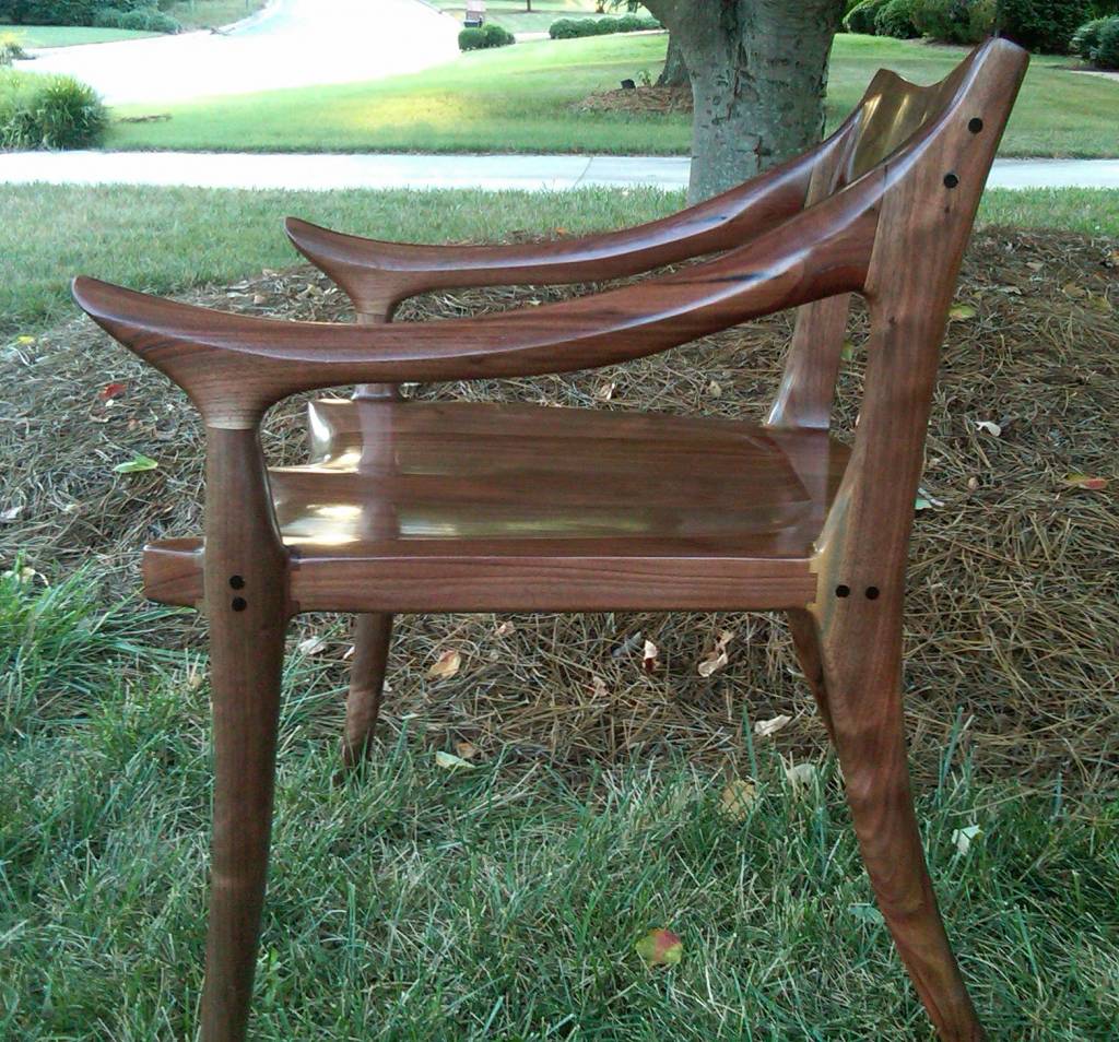 Maloof Low Back Chair Side