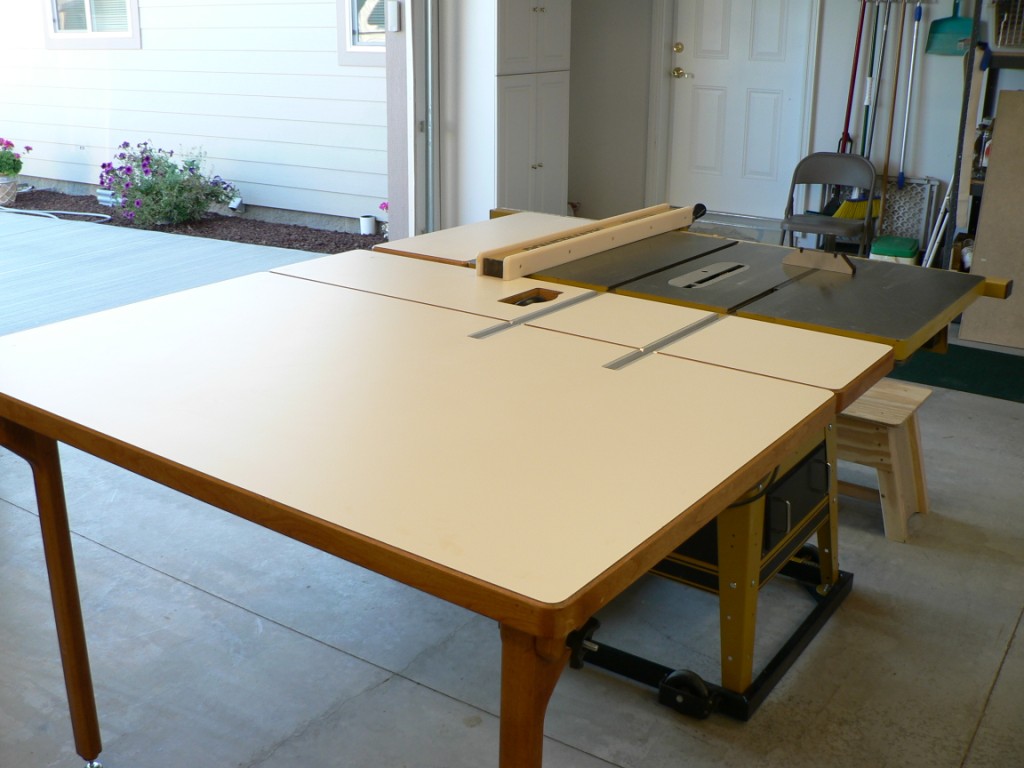 Outfeed Table Raised
