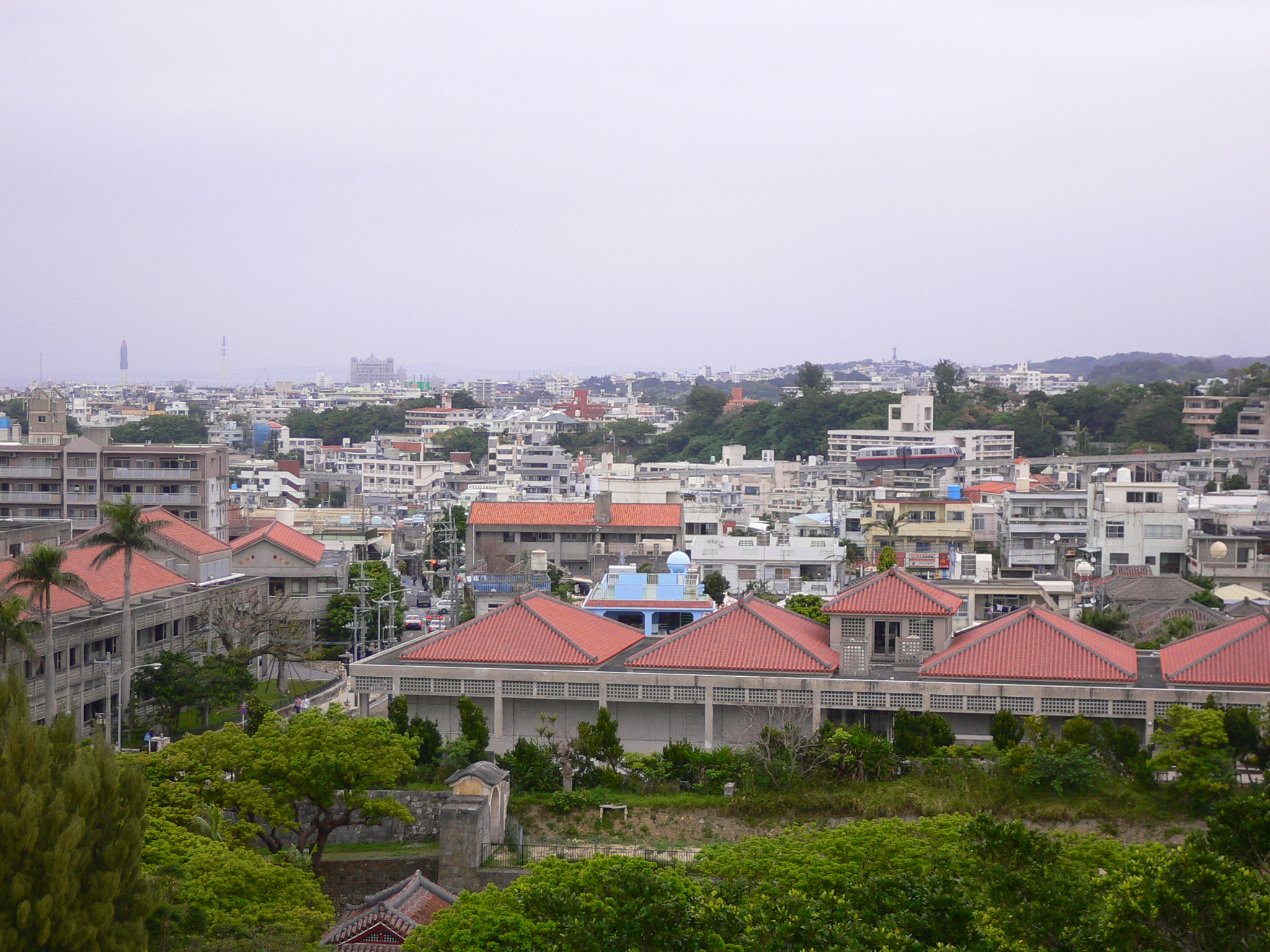 Overlooking the city from Shuri-jo Castle
