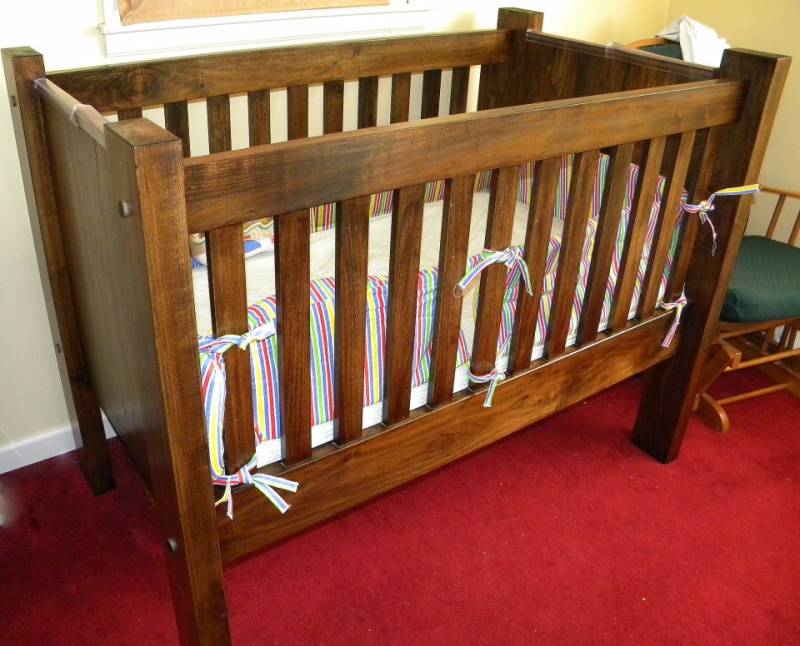 Poplar crib for son