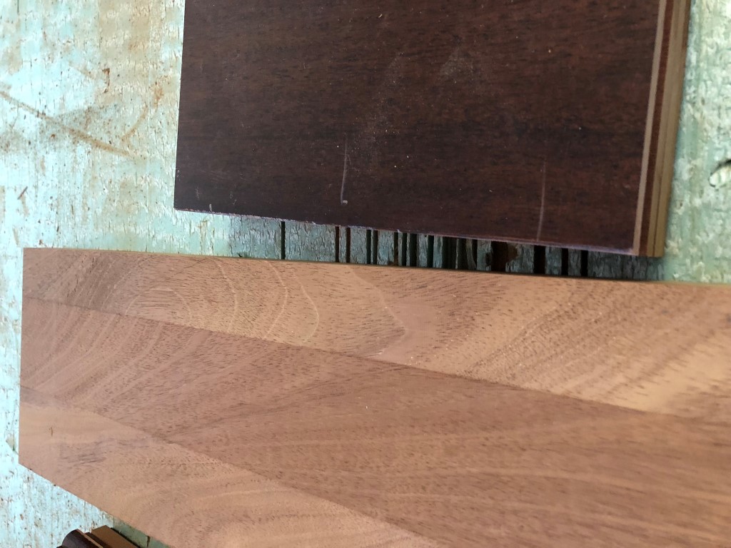 Reclaimed Mahogany Door - Sofa Table Project