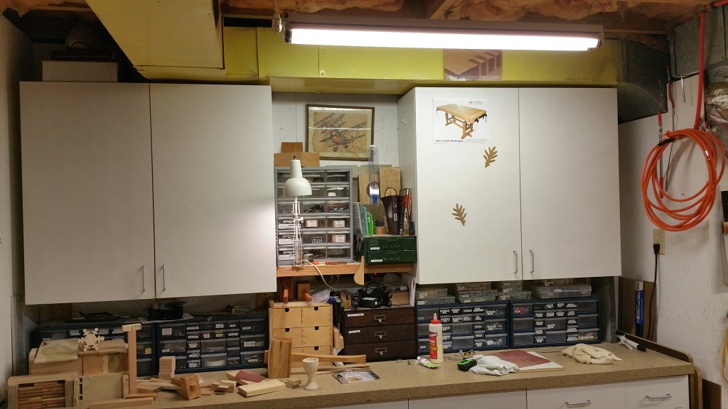 Replacing the doors on some of my workshop doors with oak-framed pegboard d