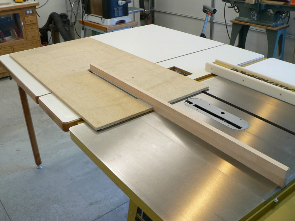 Setup for Cutting the  Miter Slots.