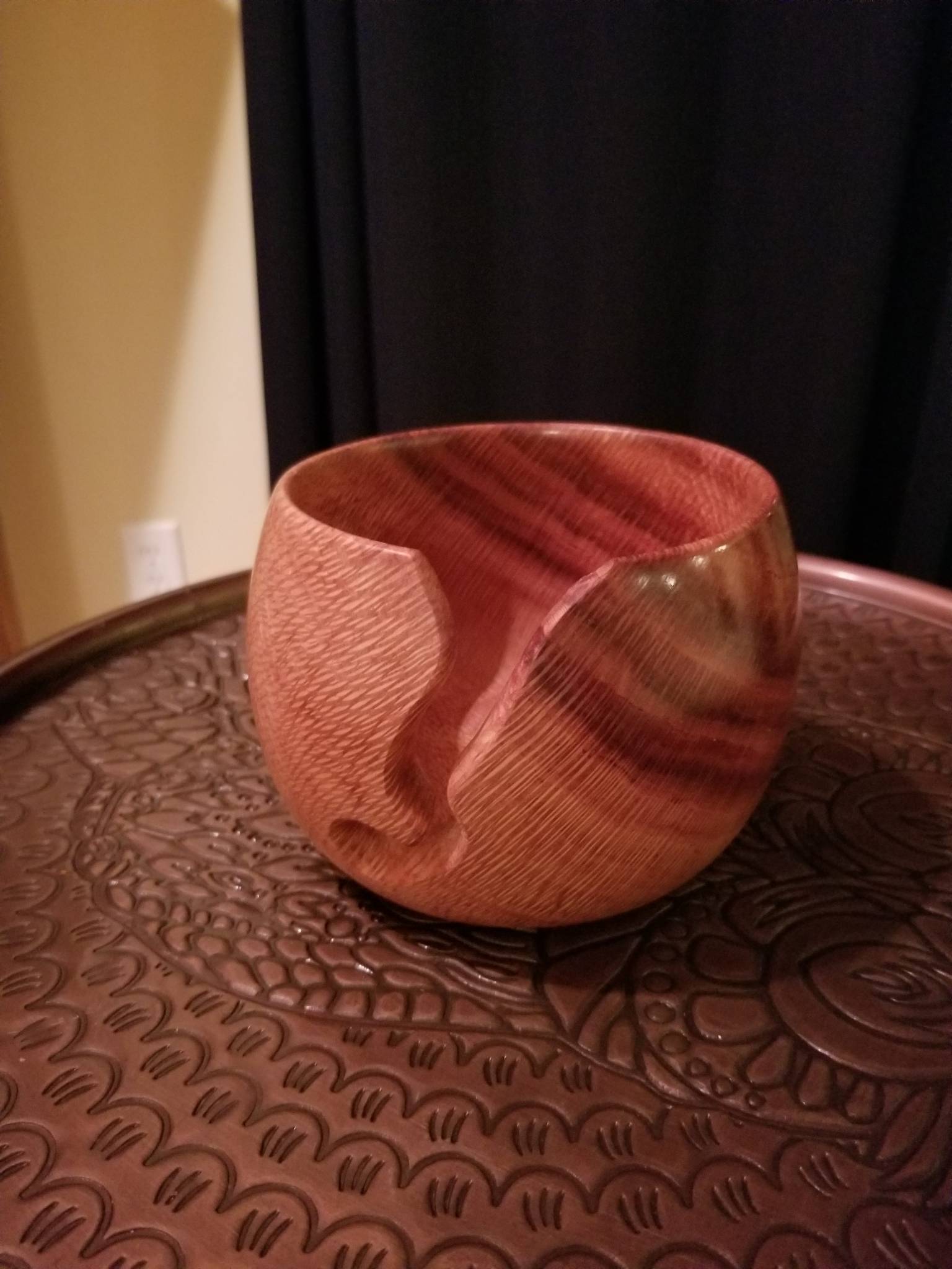 Silky Oak Yarn Bowl