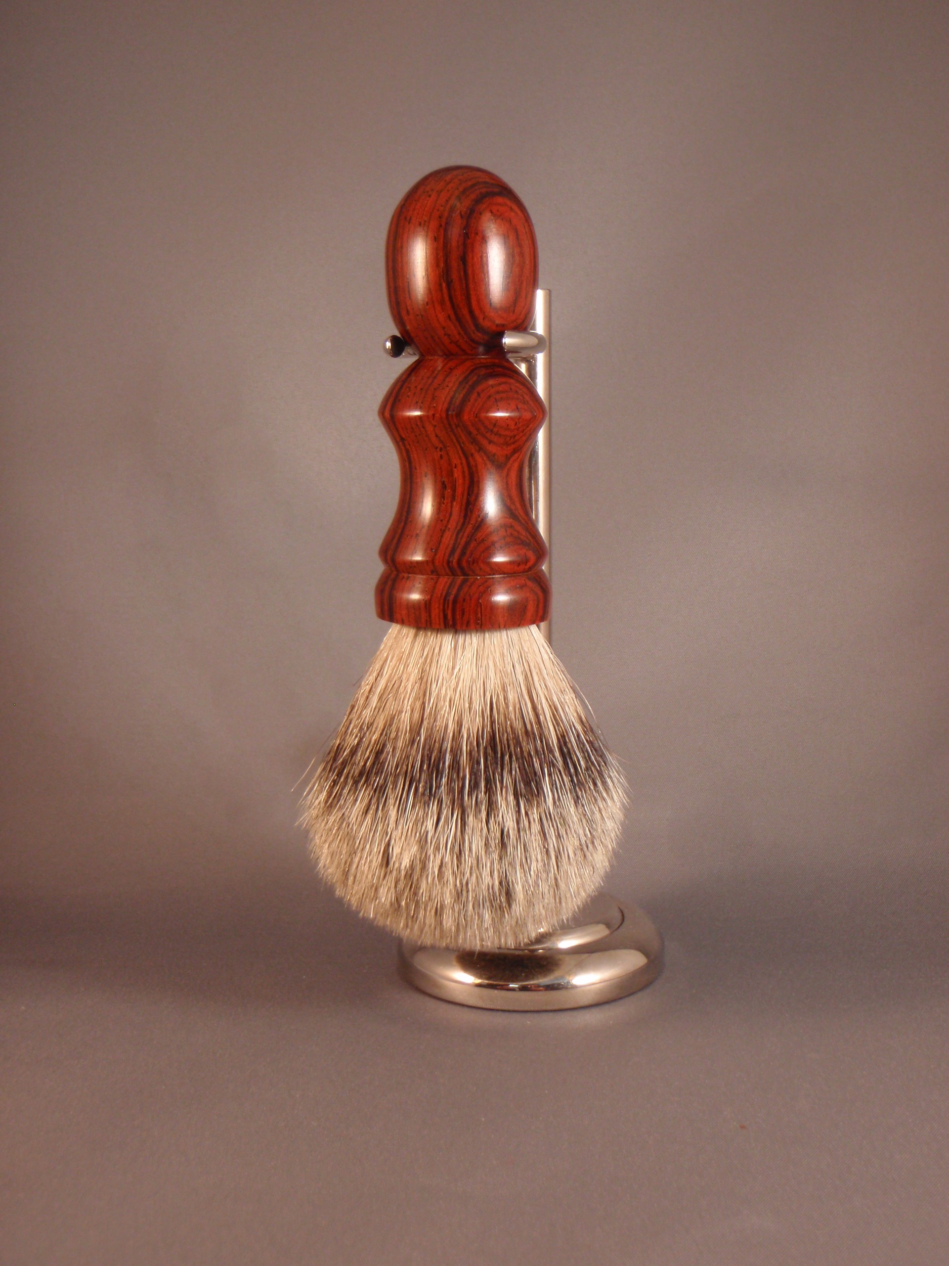 Silver Tip Badger Hair Shaving Brush with Cocobolo Handle