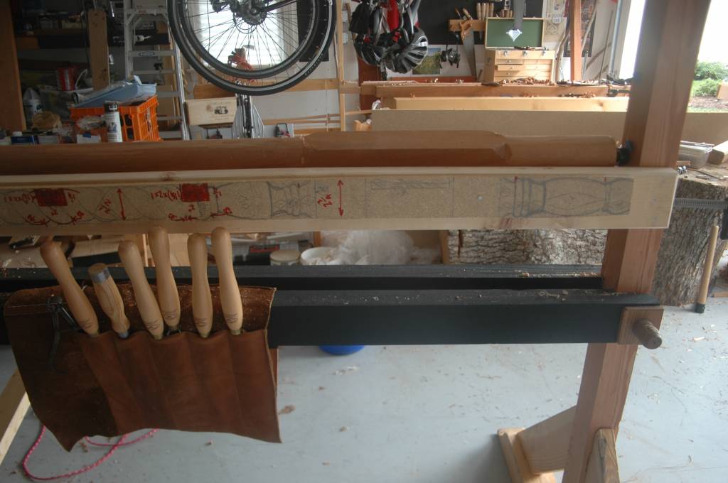 spring pole lathe and story board for bed post