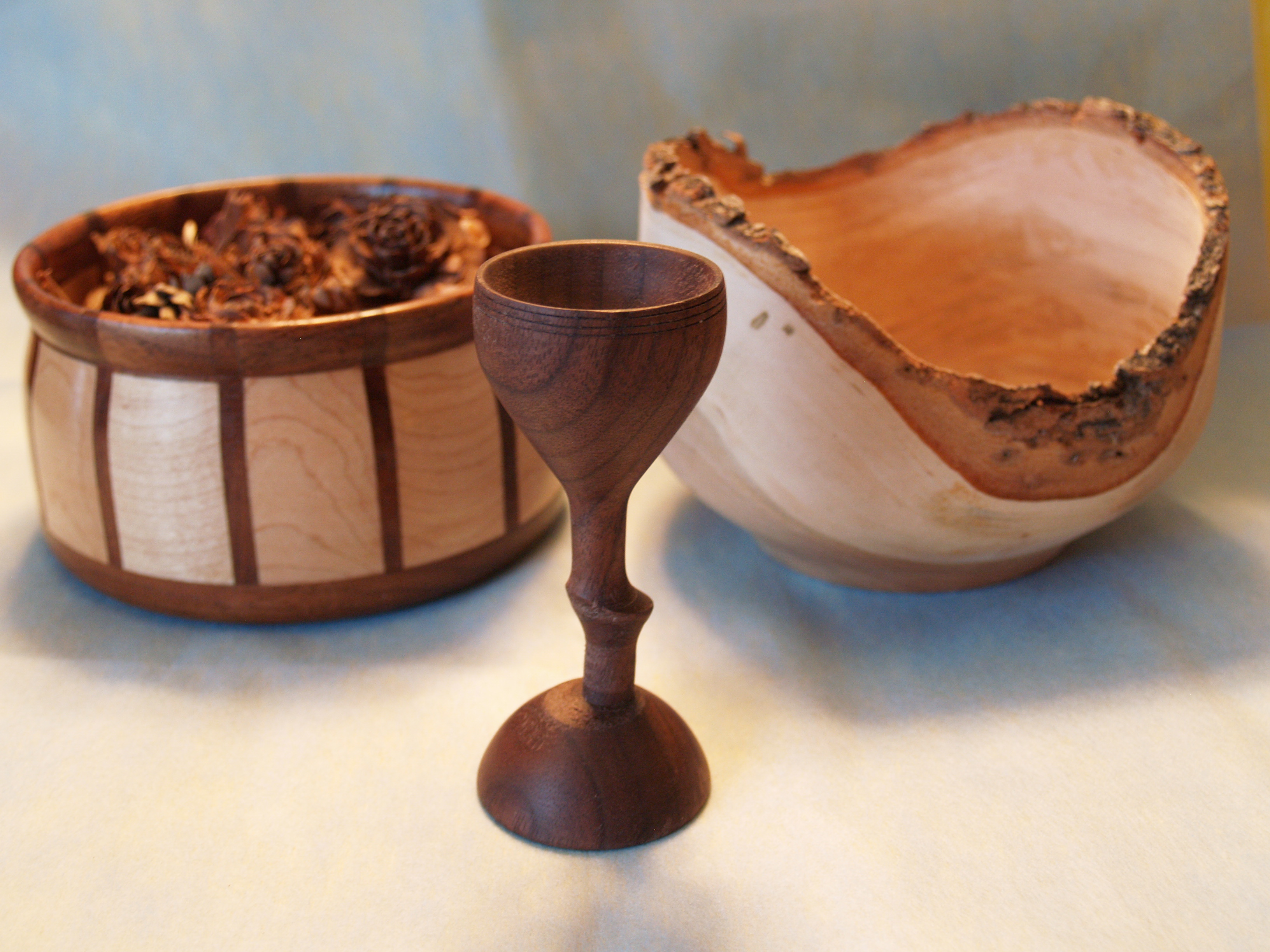 Stave and Natural Edge Bowls