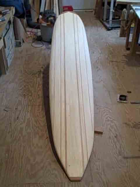 Wooden surf boards