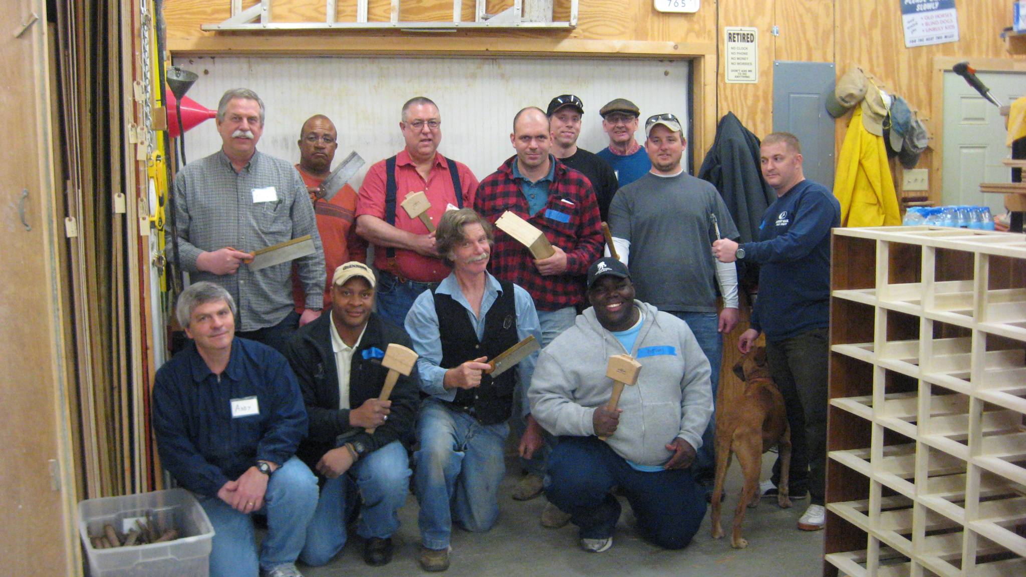 Wounded Warriors class w/ Roy Underhill