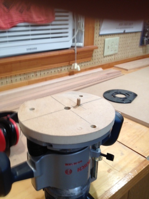 Adjustable Shelf Pin Router Jig