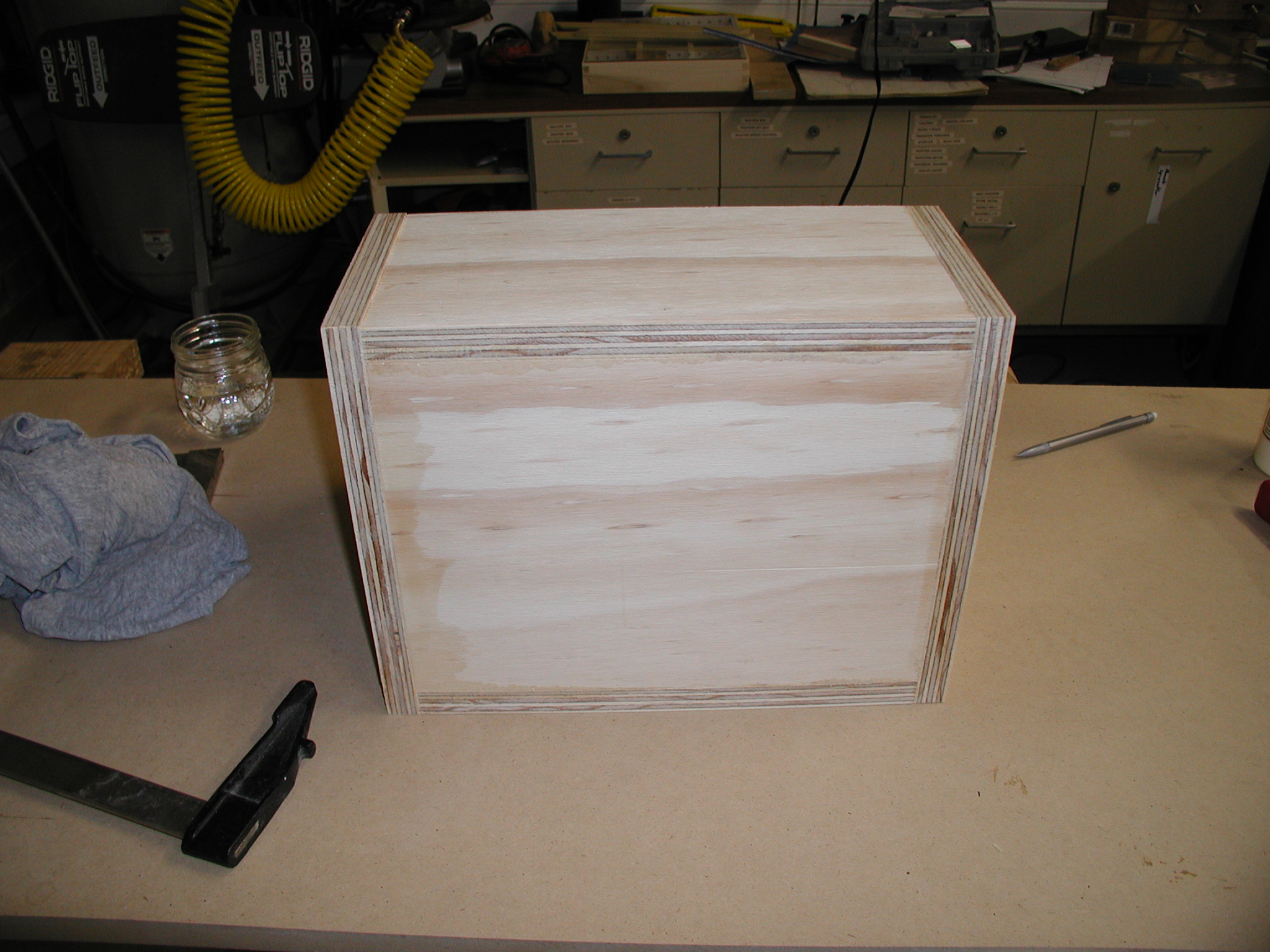 Assembled lower part of box