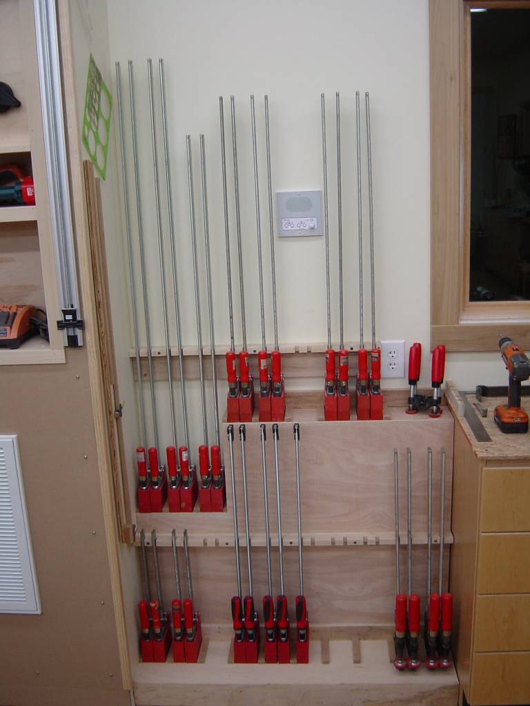 Bar Clamp Storage