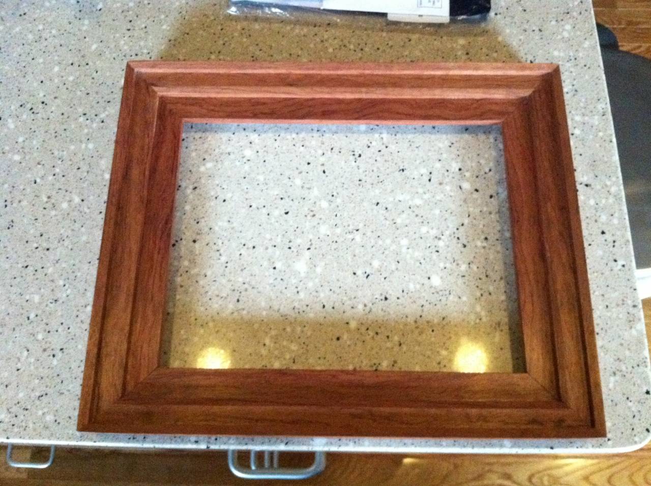 Bubinga picture frame