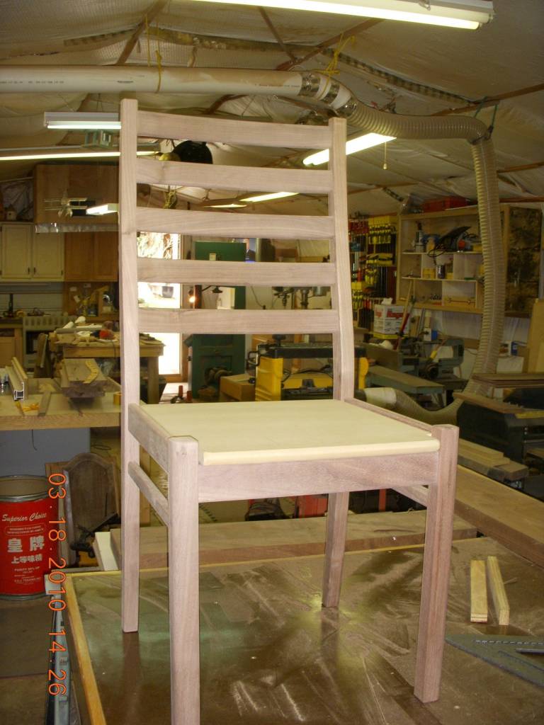 Building ladder back Chairs