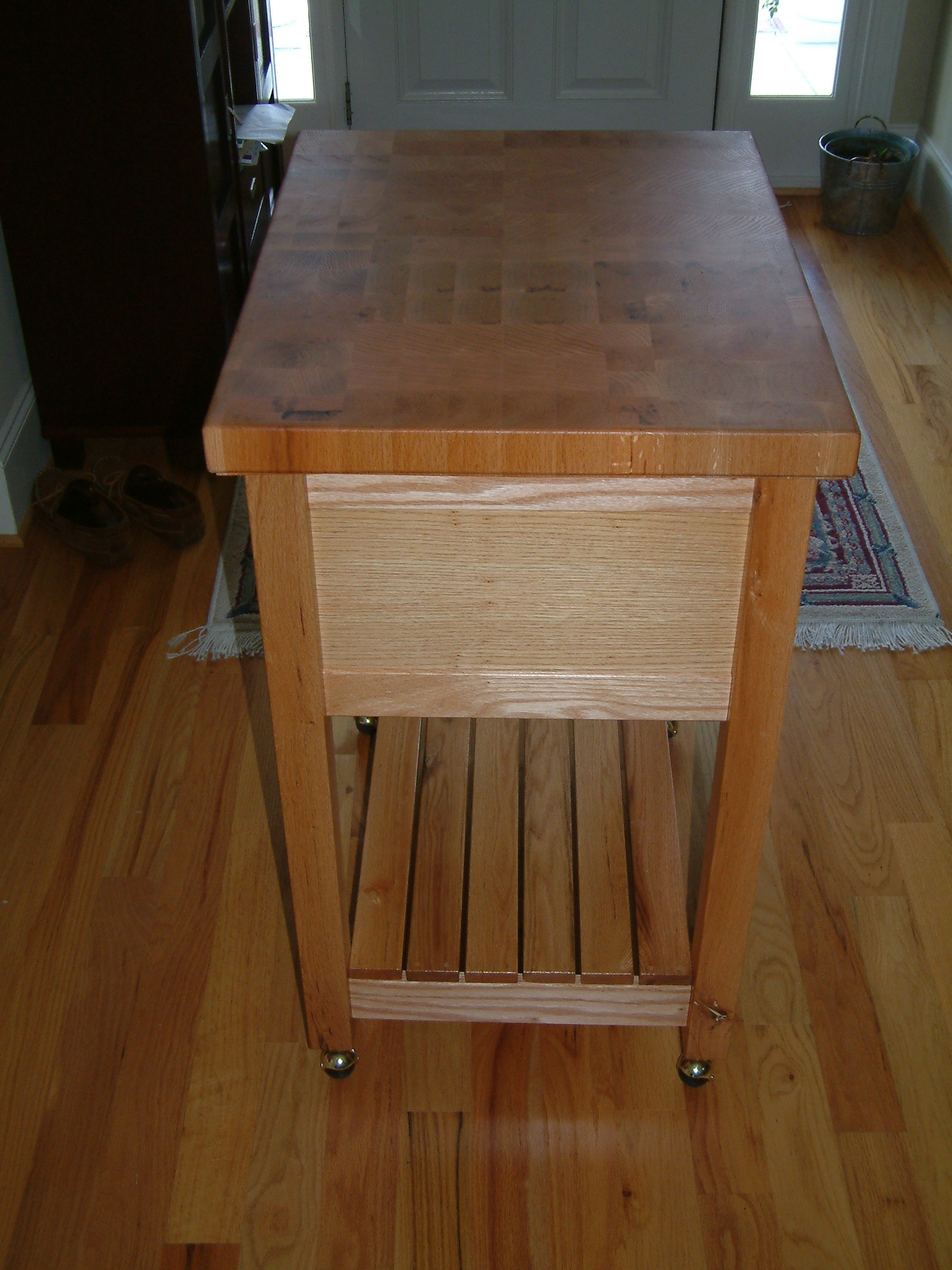 Butcher block table