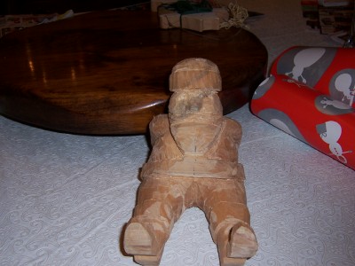 Carved Santa view 1