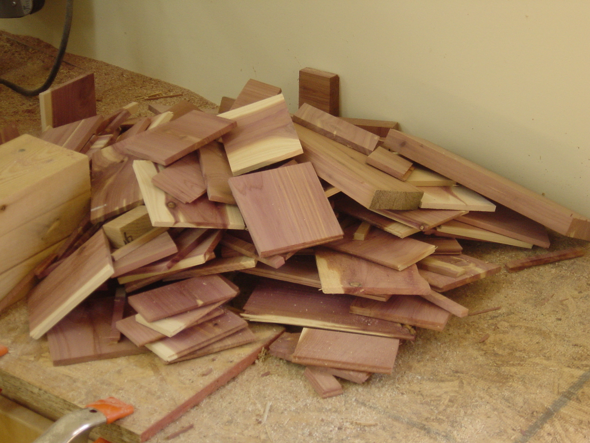 cedar scraps