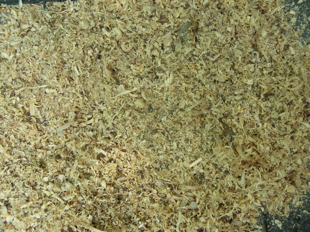 Chips and Sawdust from Round Sticks