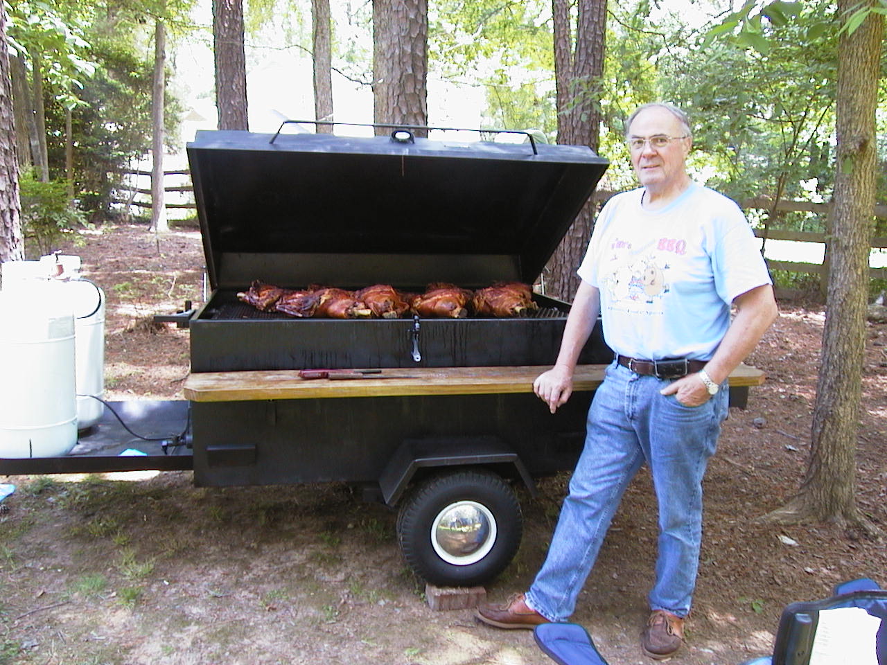 Cooking the pig