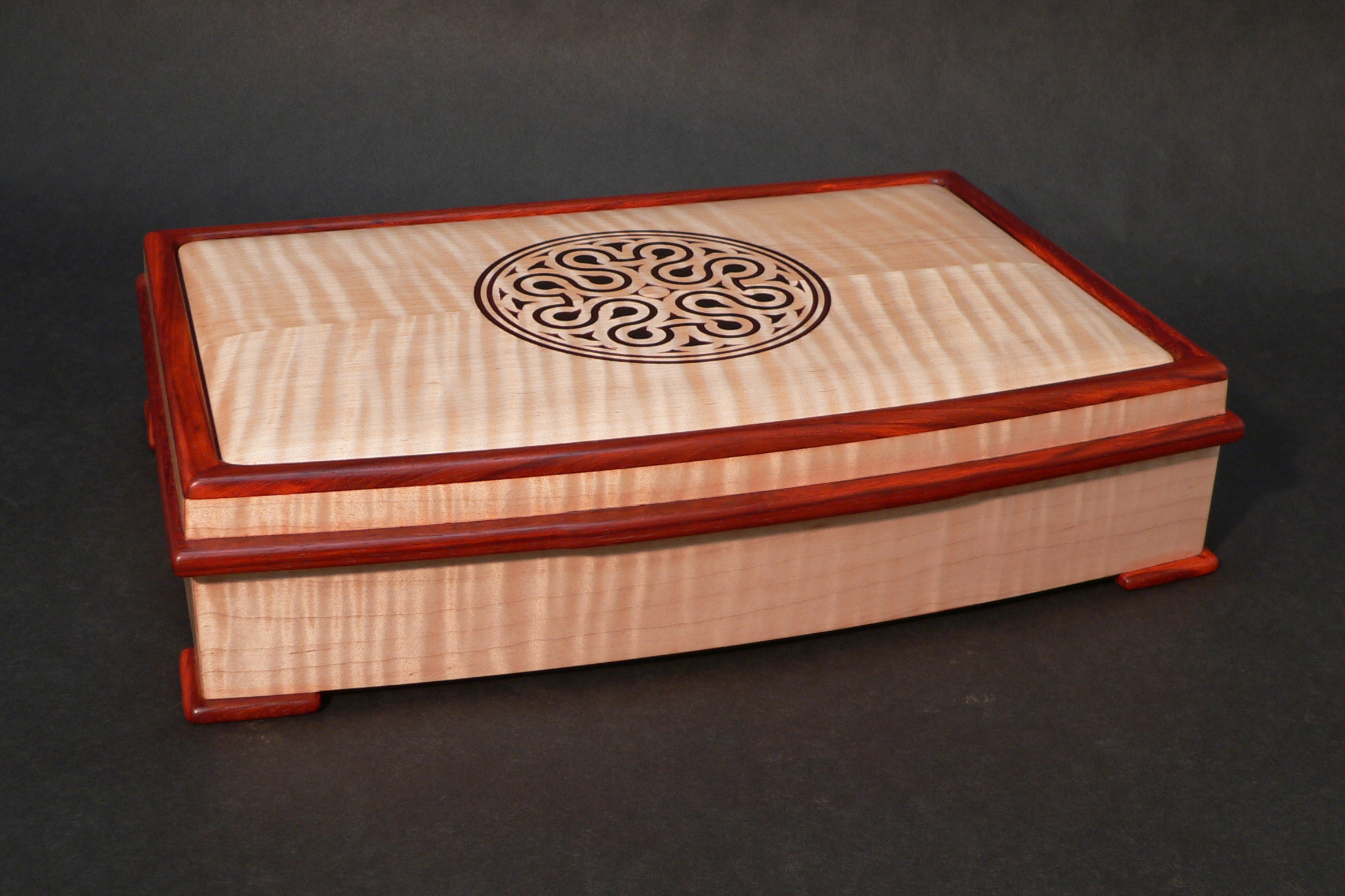 Curly maple jewelry box