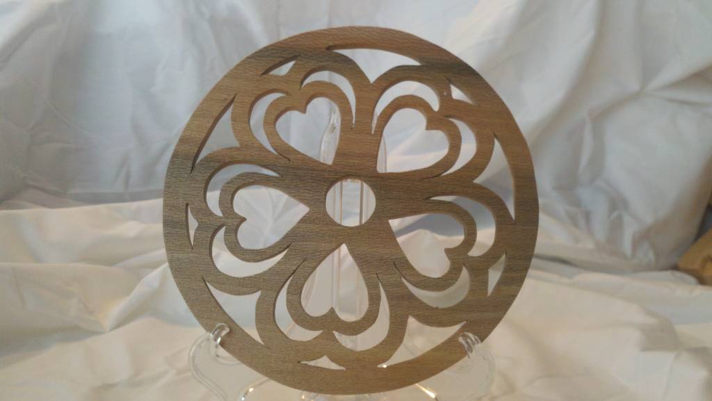 Double heart trivet