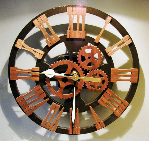 false gear clock