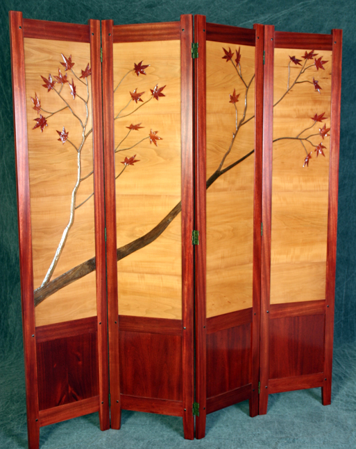 Four Panel Folding Screen