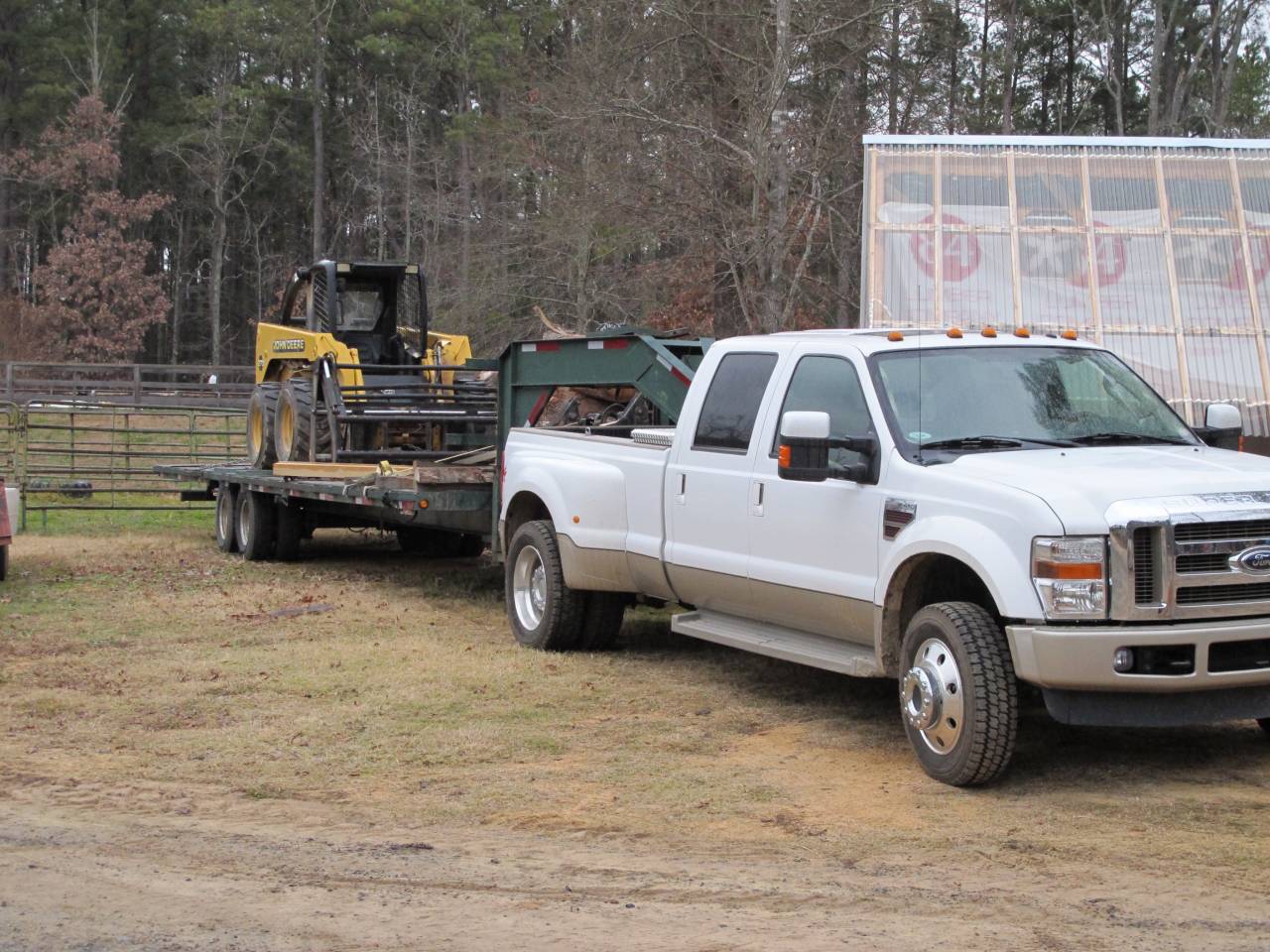 Getting ready to help Toolferone retrieve a 25' steel beam