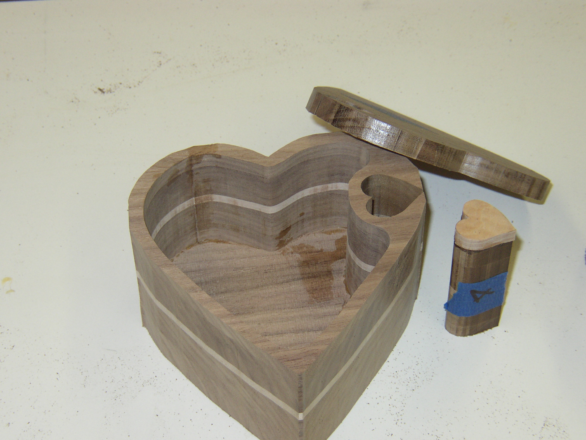 Heart boxes under construction