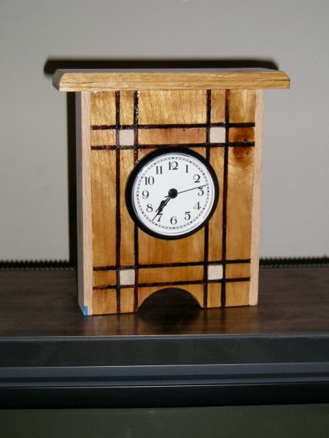 Inlayed Desk Clock