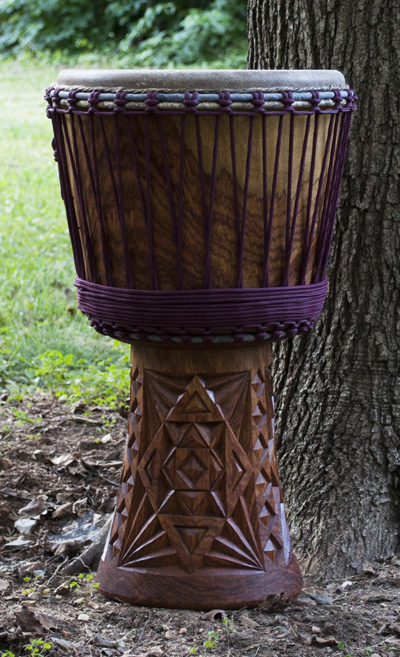 Khadi wood djembe from Guinea