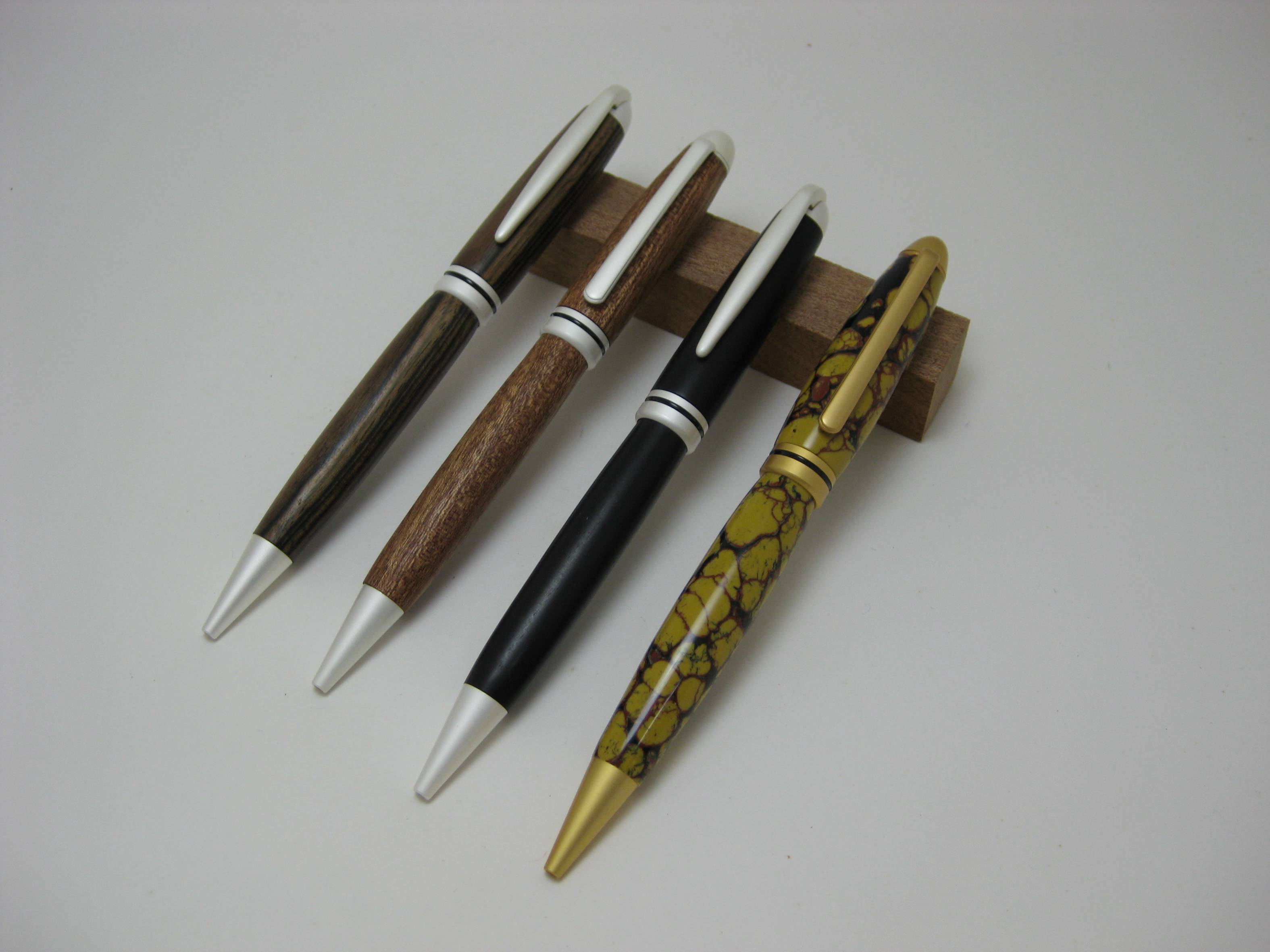 Macassar Ebony, Sapele, Gabon Ebony, TruStone Dino bone