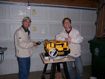 Matt, Bas and my new Dewalt 735